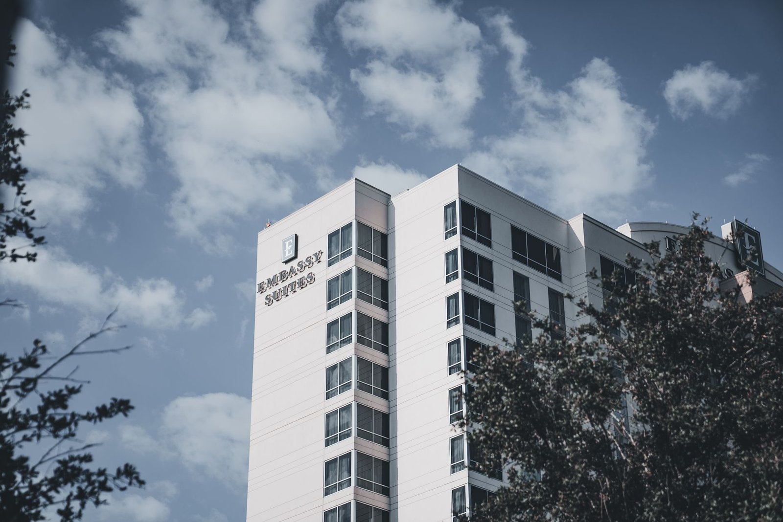 A multi-storey hospital building